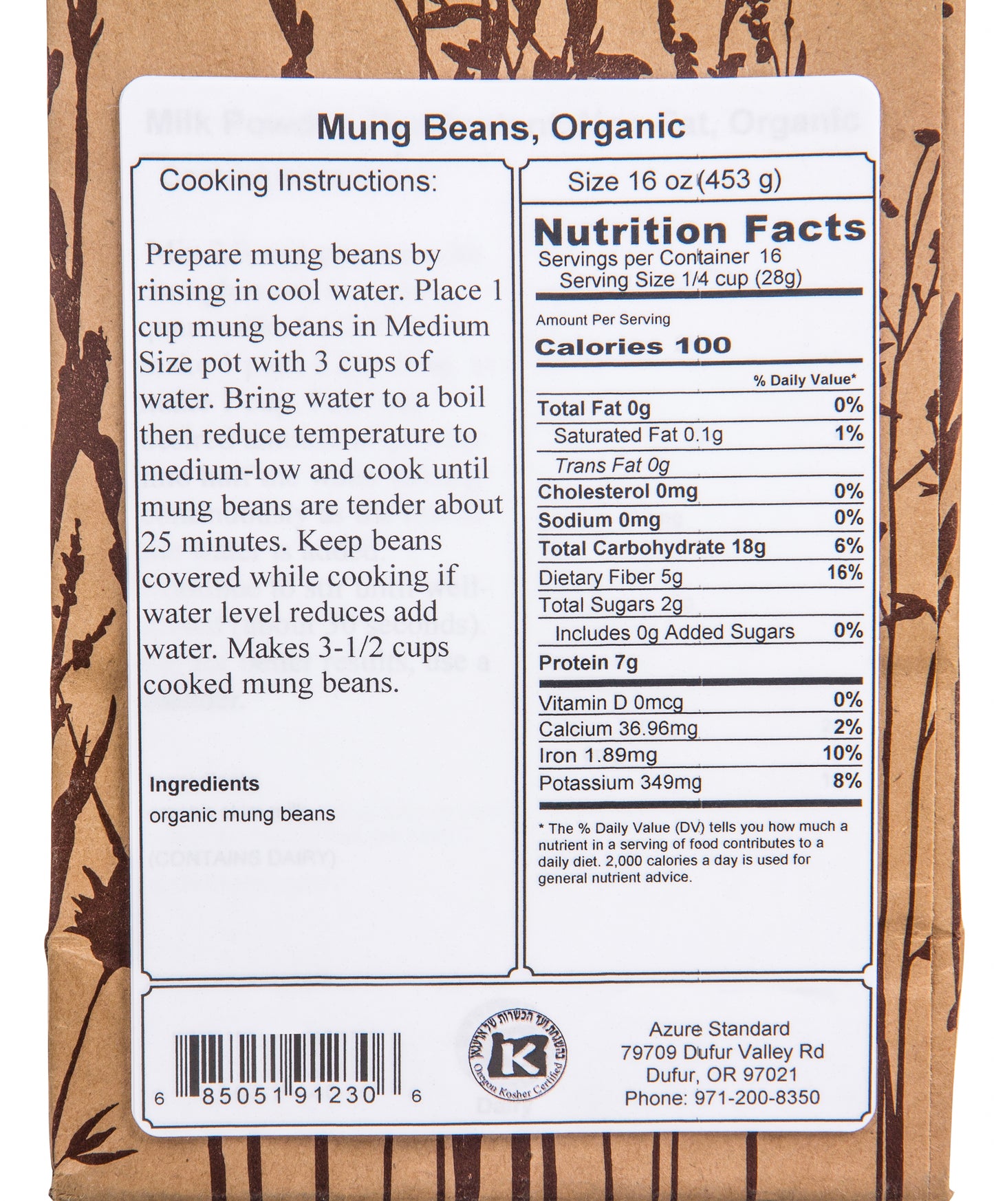 Mung Beans, Organic