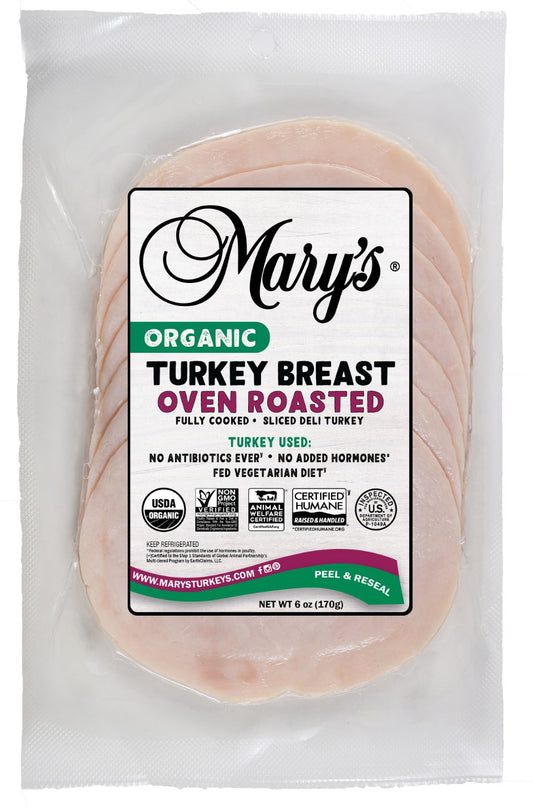 Oven Roasted Turkey Breast, Sliced, Frozen, Organic
