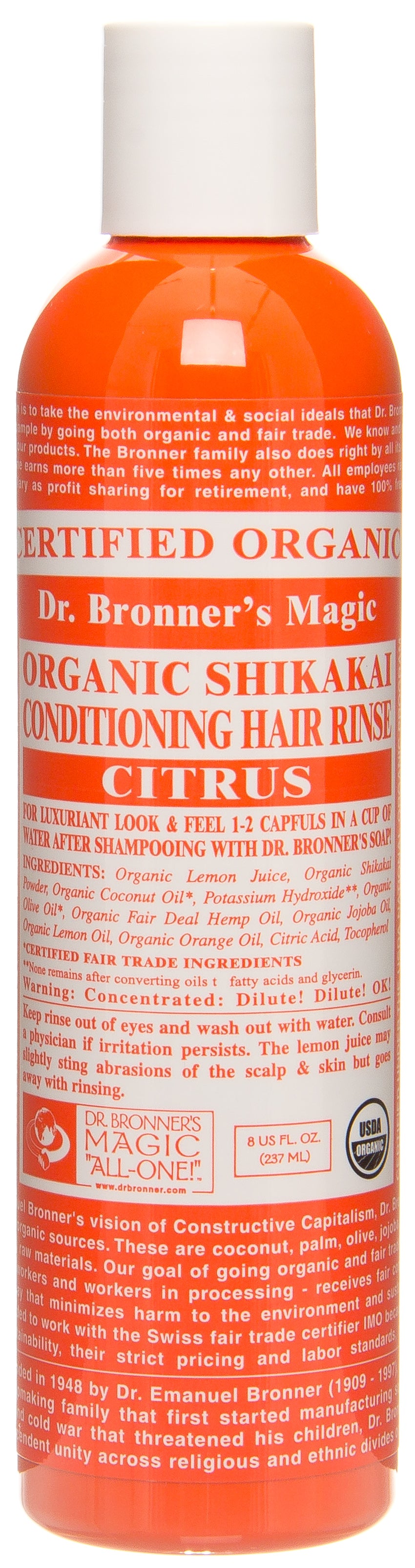 Shikakai Conditioning Hair Rinse Citrus, Organic
