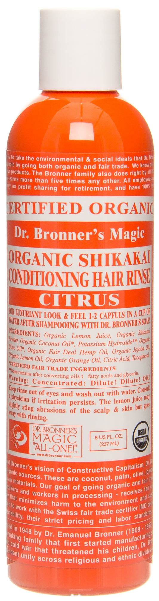 Shikakai Conditioning Hair Rinse Citrus, Organic