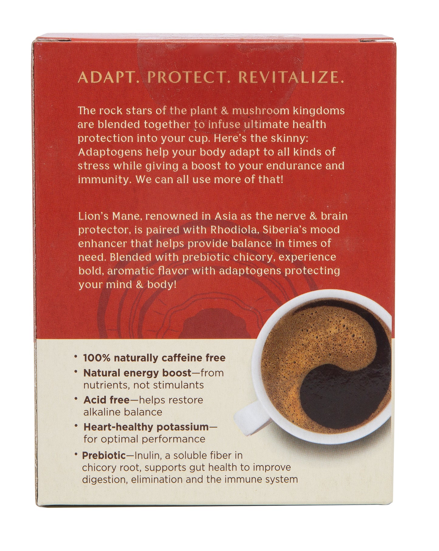 Lion's Mane Rhodiola, Mushroom Herbal Tea