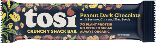 Crunchy Snack Bar, Peanut Dark Chocolate, Organic