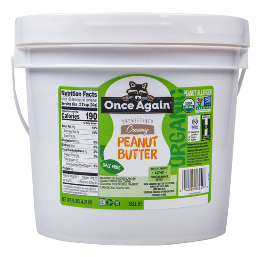 Peanut Butter, Creamy, No Salt, Organic