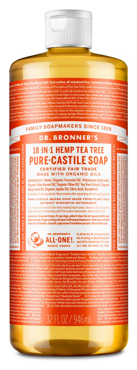 Hemp Tea Tree Pure Castile Soap, Organic