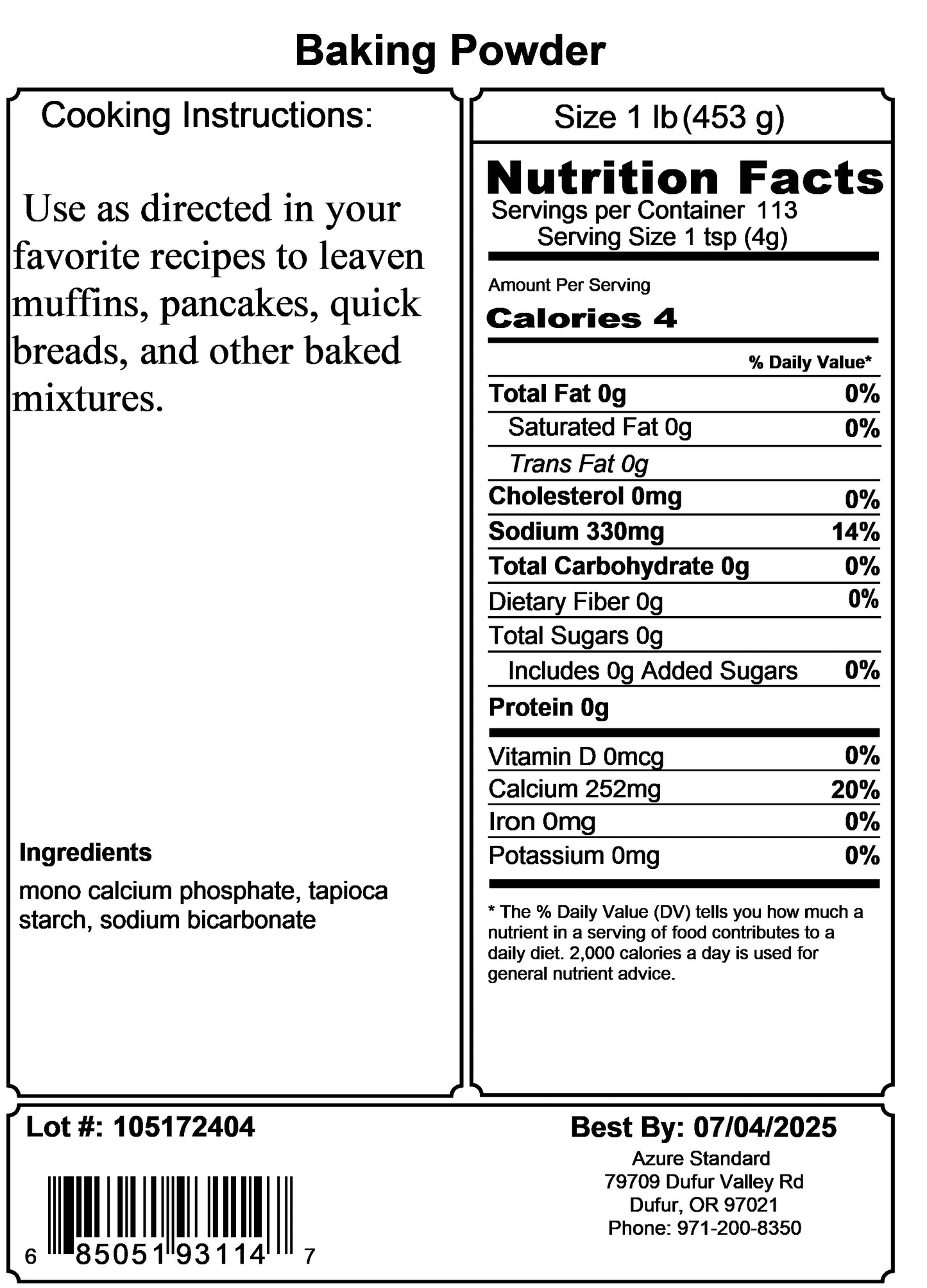 Baking Powder