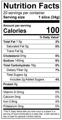 Sprouted Wheat Multigrain Bread, Frozen