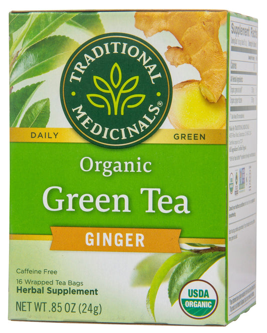Green Tea with Ginger, Organic