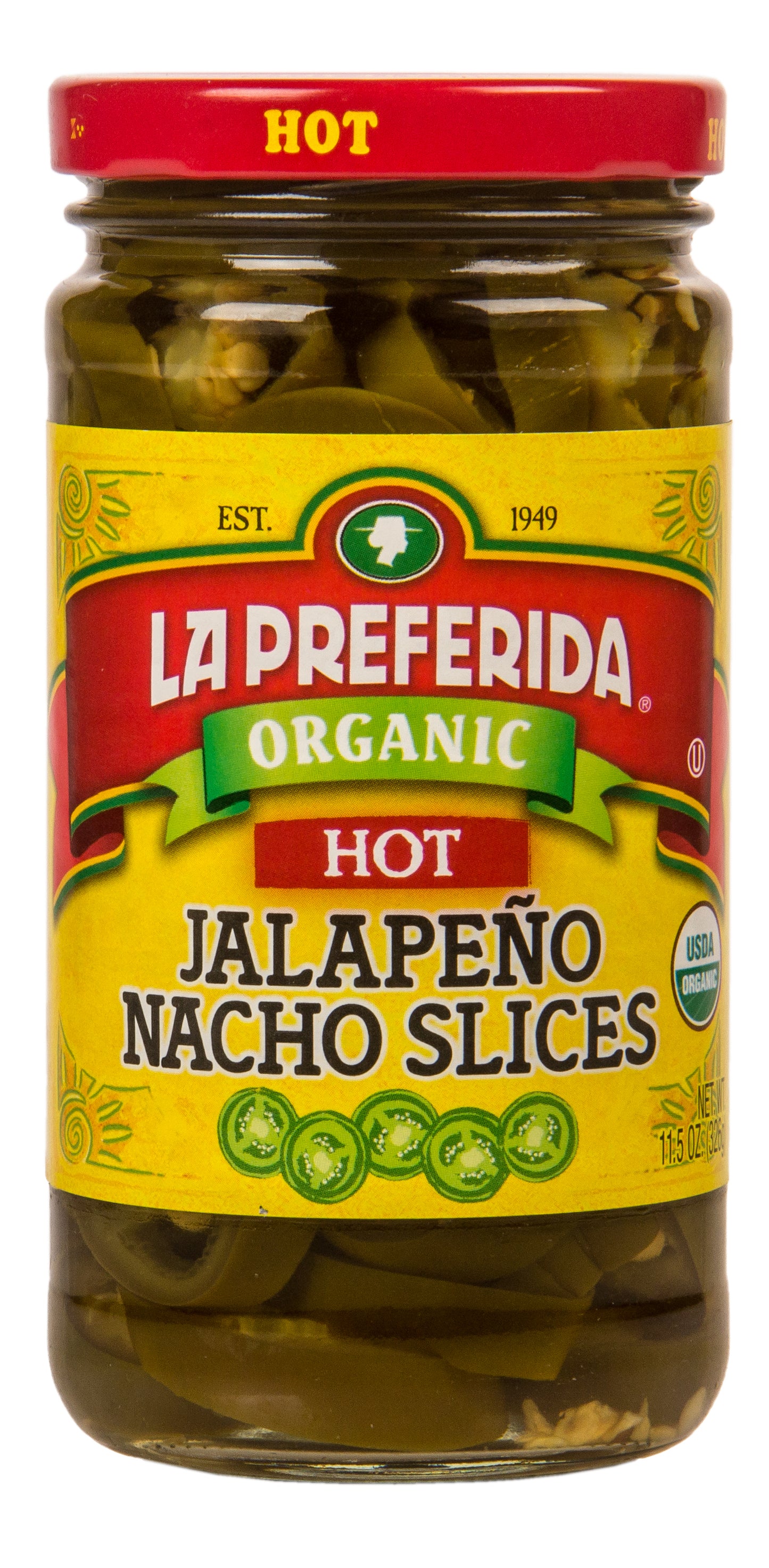 Jalapeno Nacho Slices, Hot, Organic