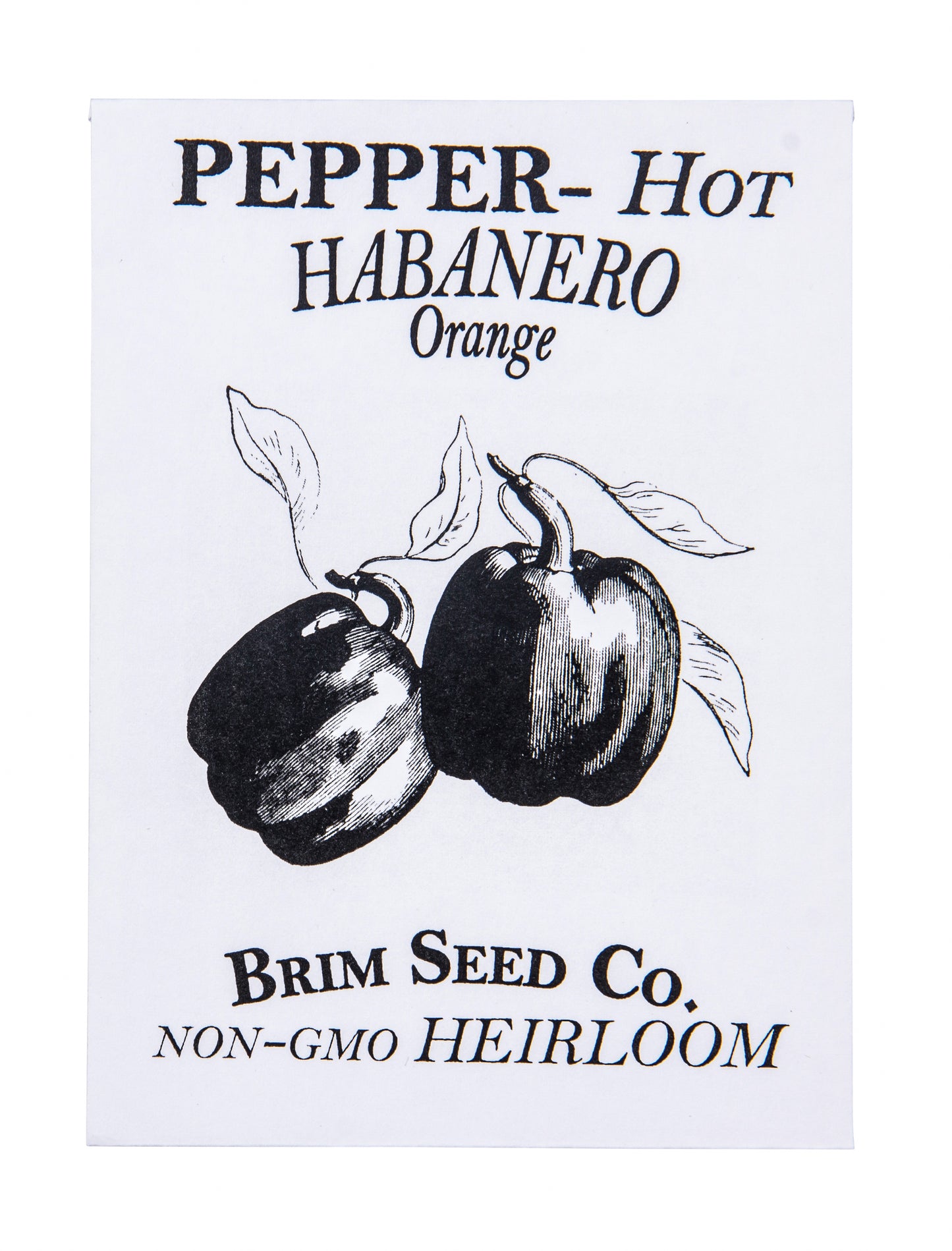 Pepper, Hot Habanero Heirloom Seed, Orange