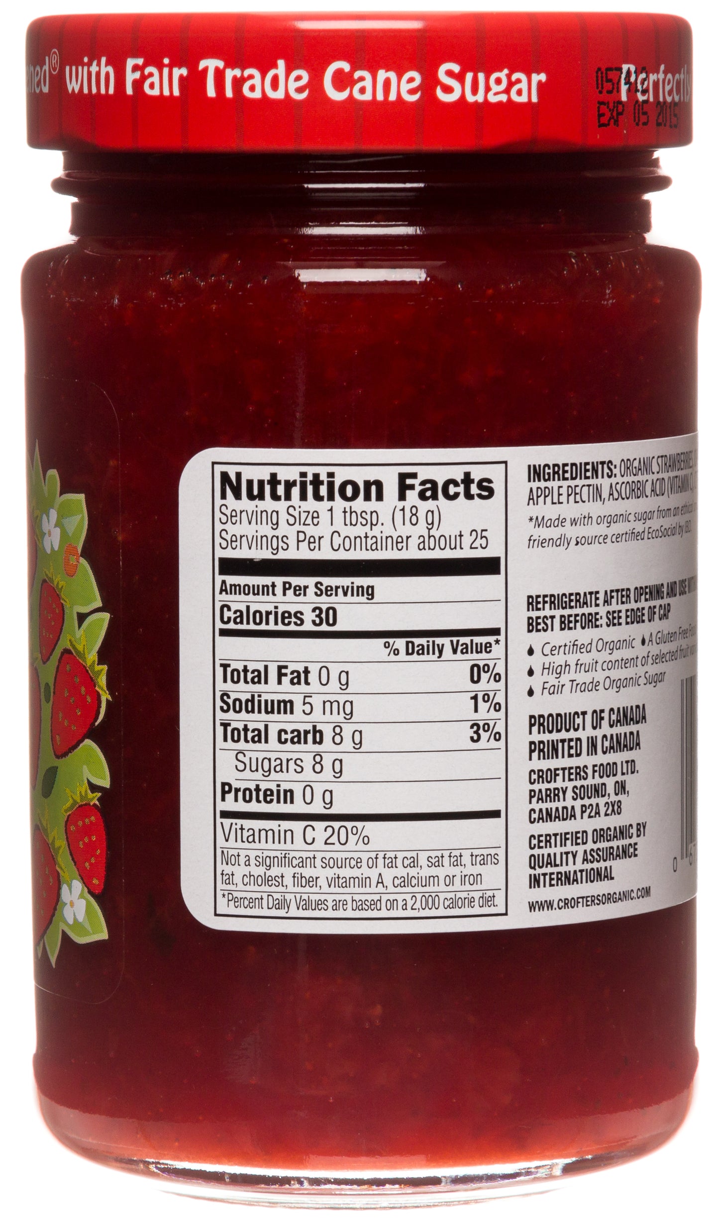 Strawberry Premium Spread, Organic