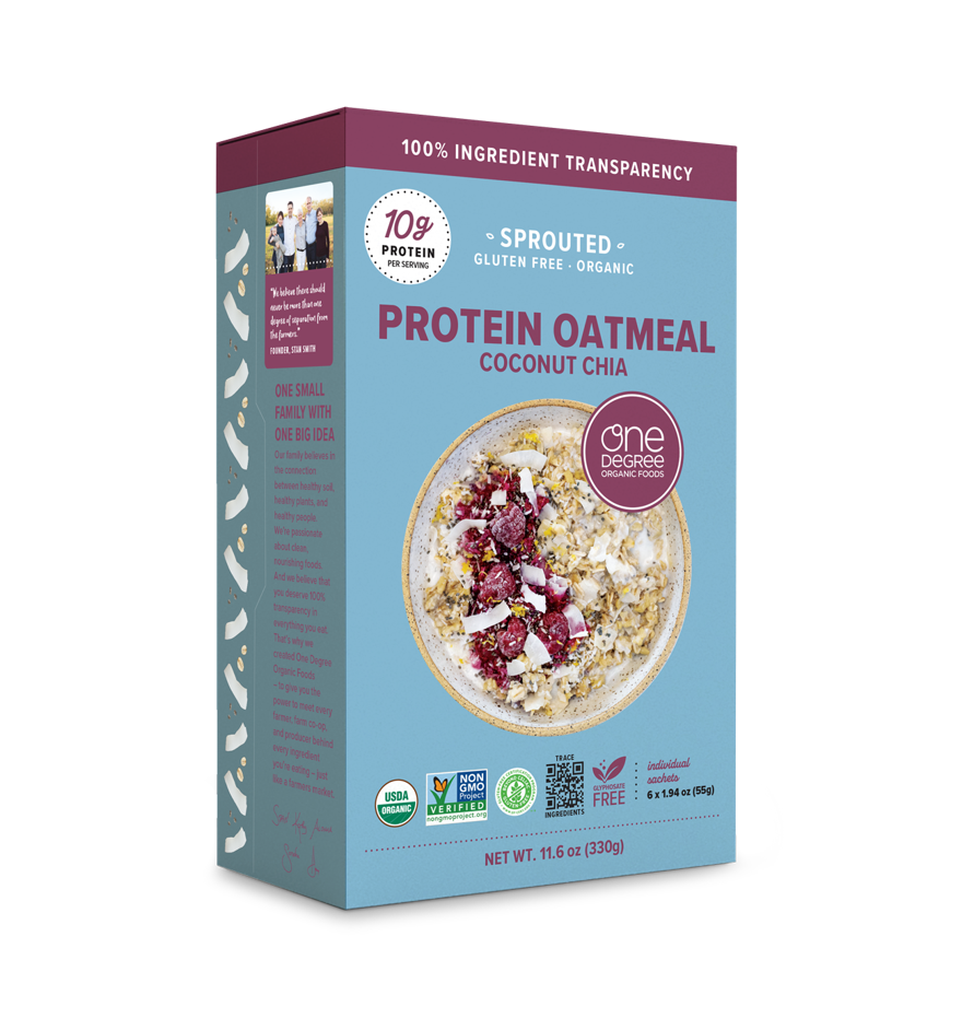 Instant Protein Oatmeal, Sprouted Coconut Chia, Organic