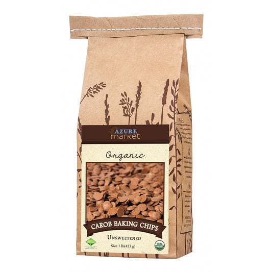 Carob Baking Chips, Unsweetened, Organic