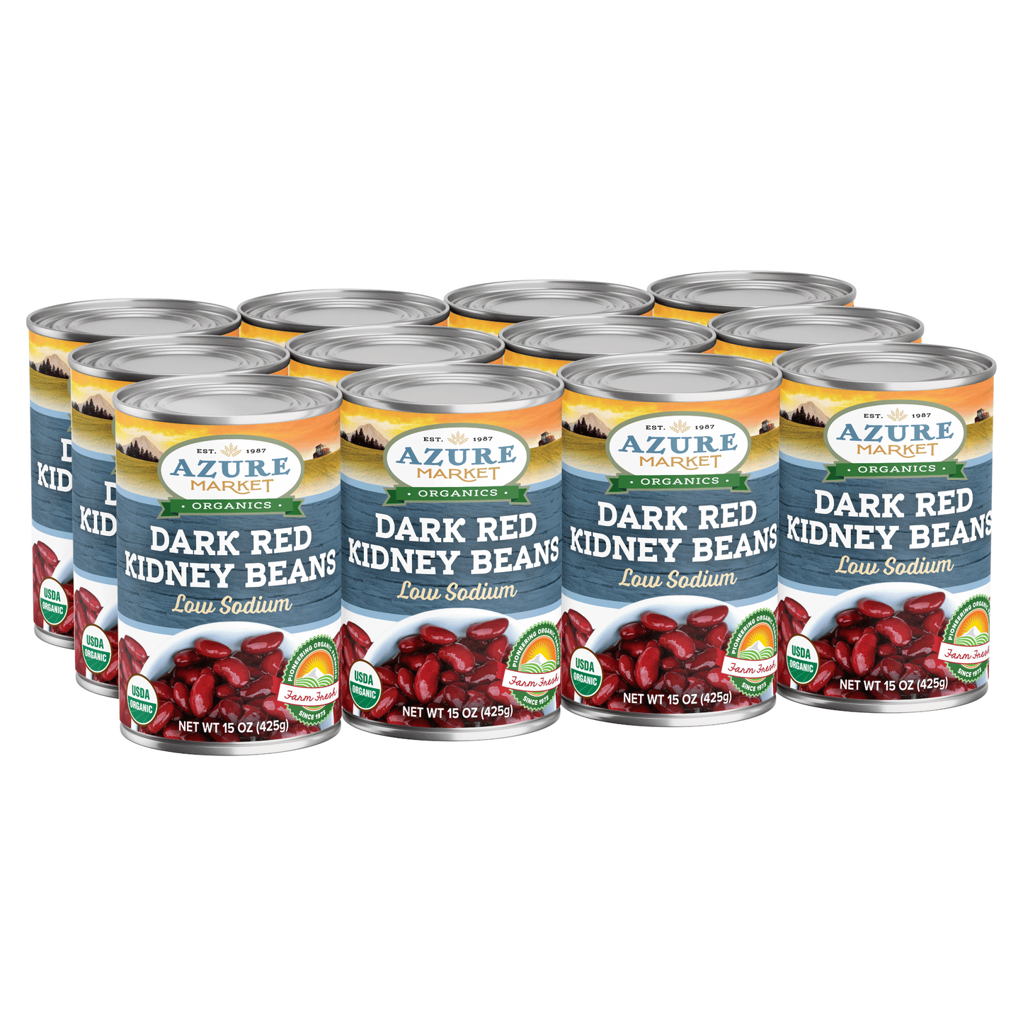 Dark Red Kidney Beans, Low Sodium, Organic
