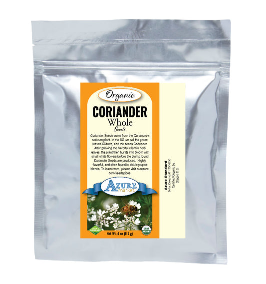 Coriander Seeds, Whole, Organic