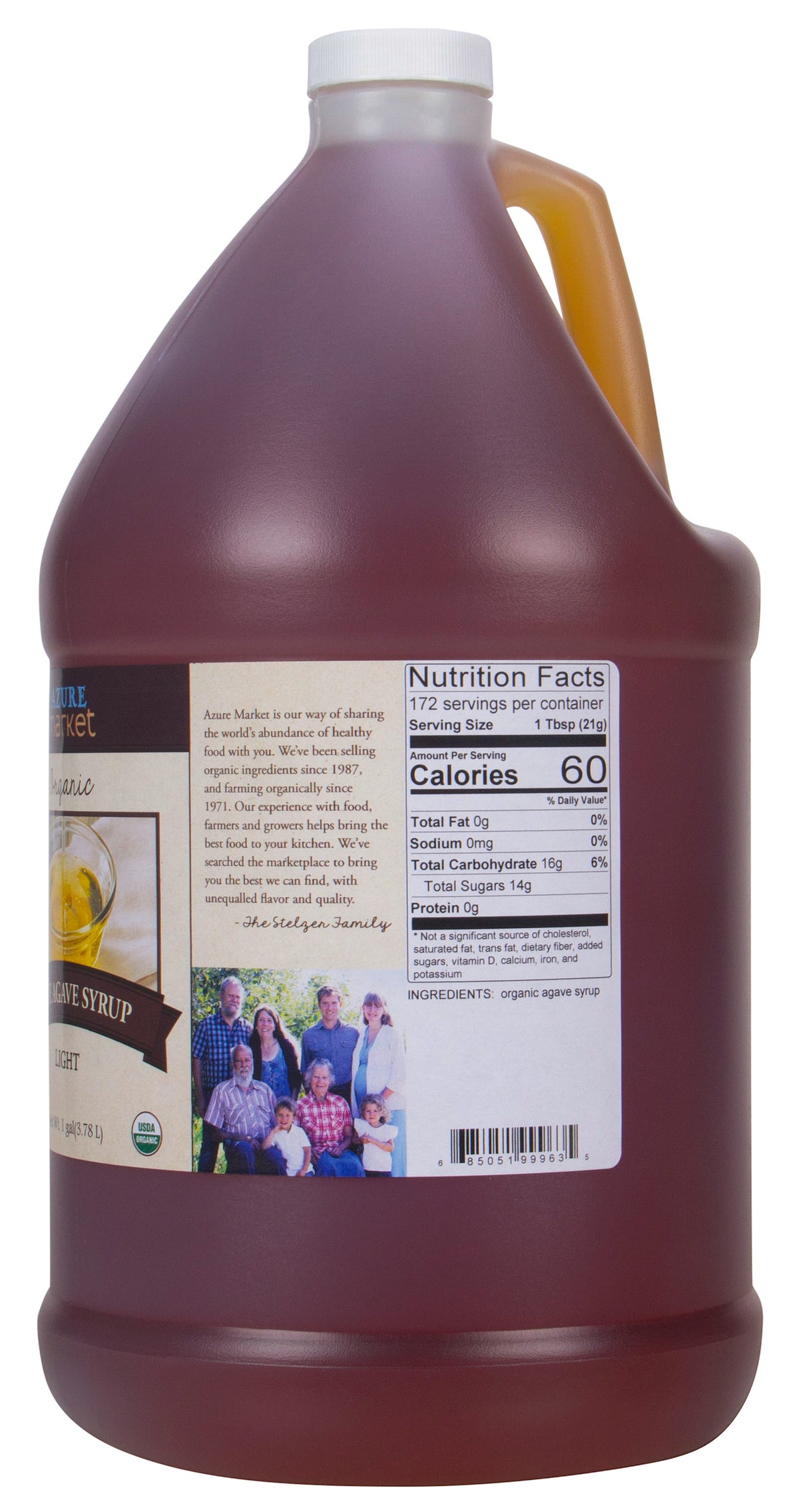 Agave Syrup, Blue, Light, Organic