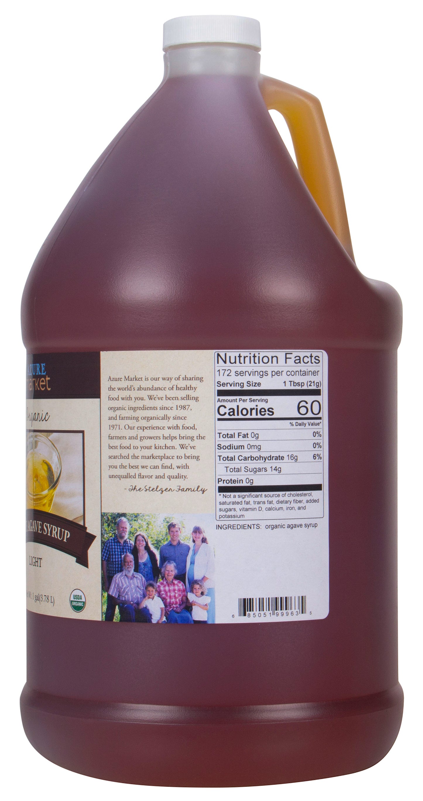 Agave Syrup, Blue, Light, Organic