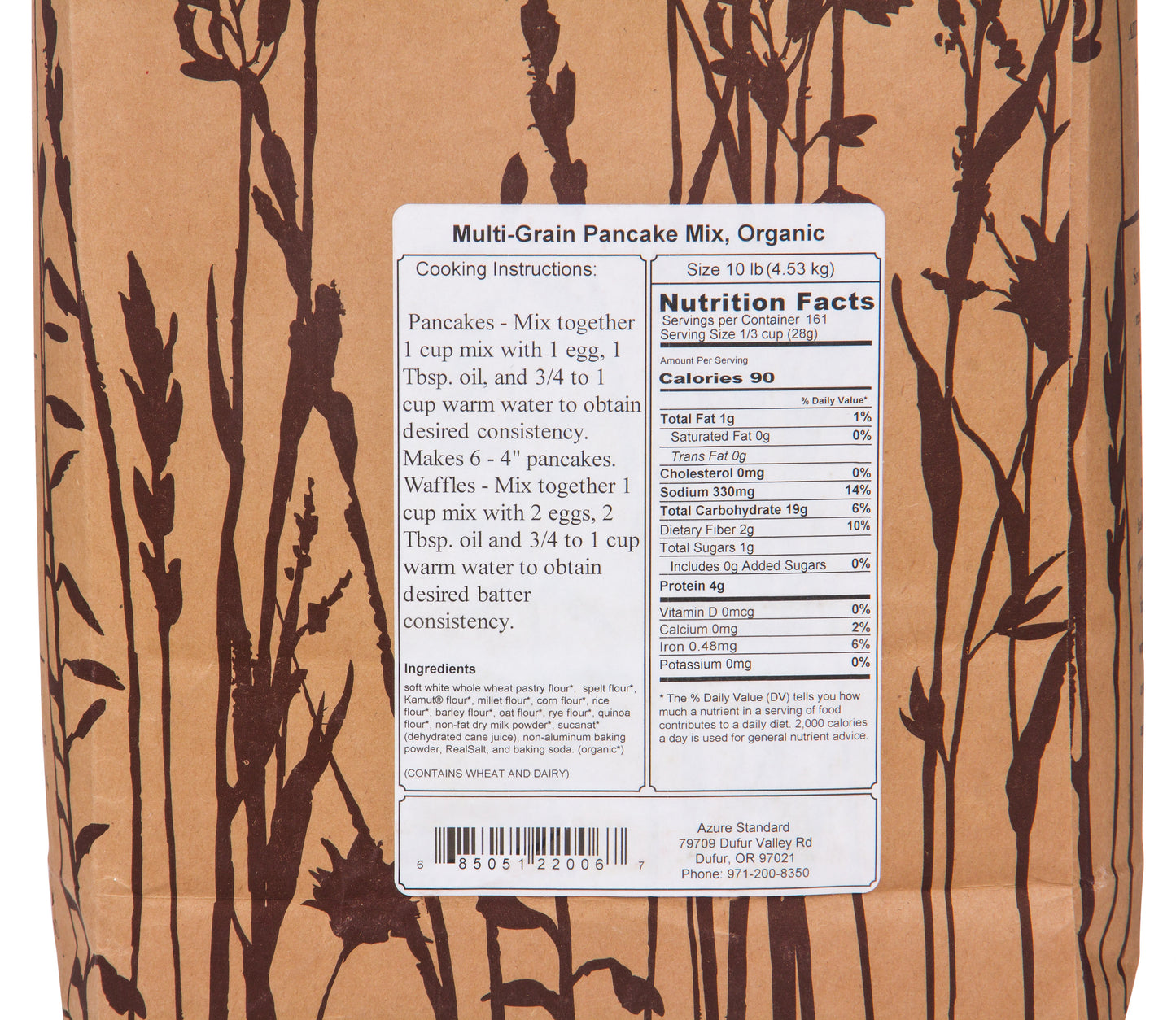 Multi-Grain Pancake Mix, Organic
