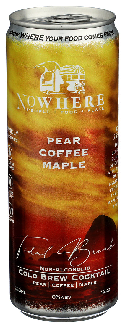 Craft Beverage, Tidal Break Cold Brew, Pear, Coffee, Maple -Non Alcoholic