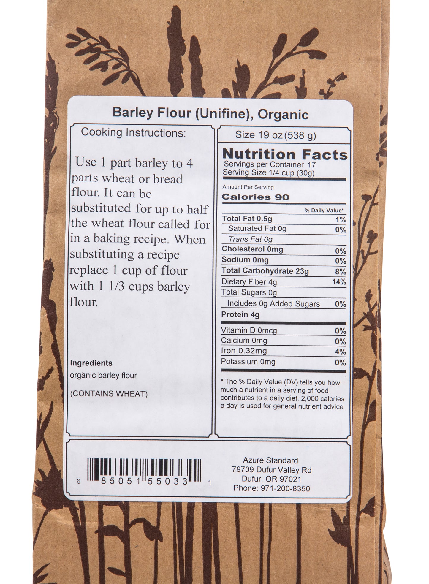 Barley Flour (Unifine), Organic