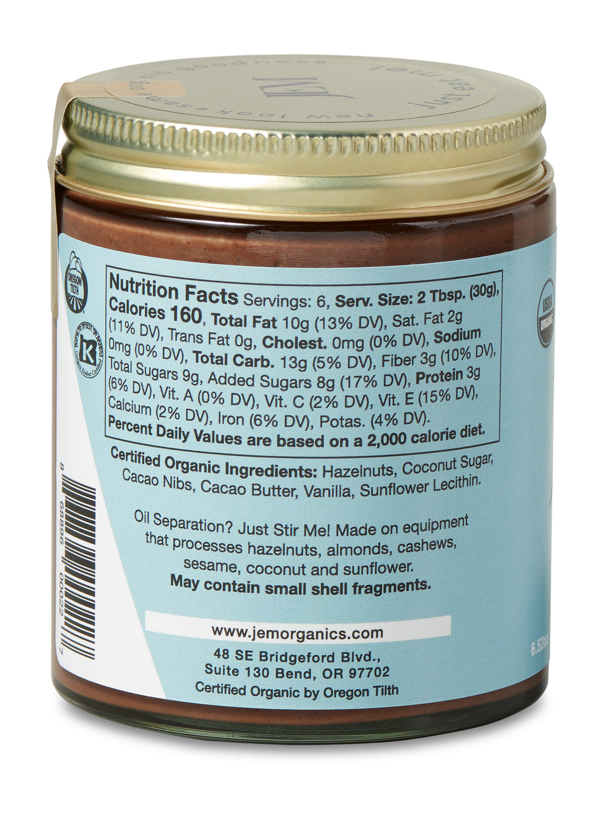 Chocolate Hazelnut Spread, Organic