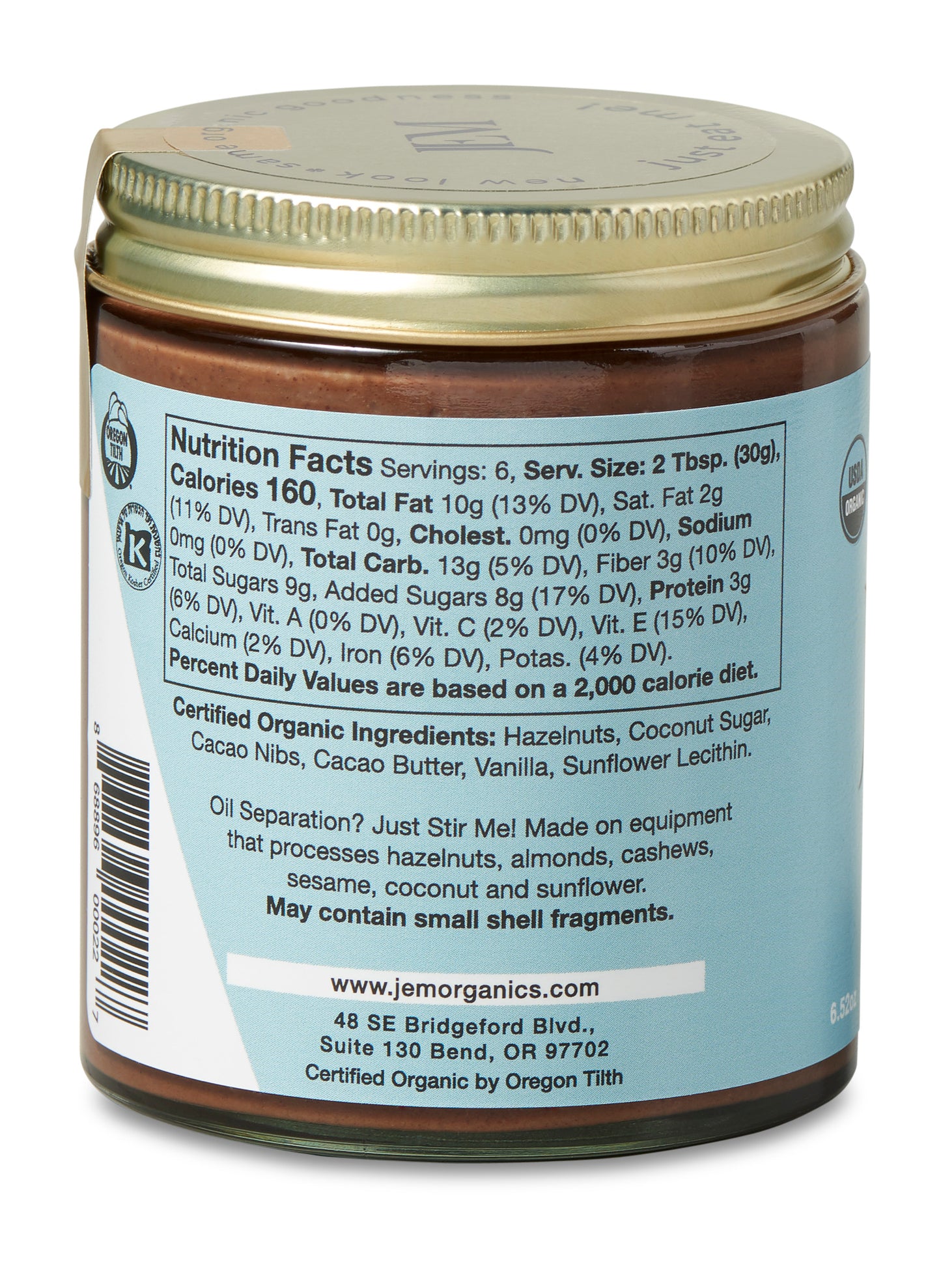 Chocolate Hazelnut Spread, Organic