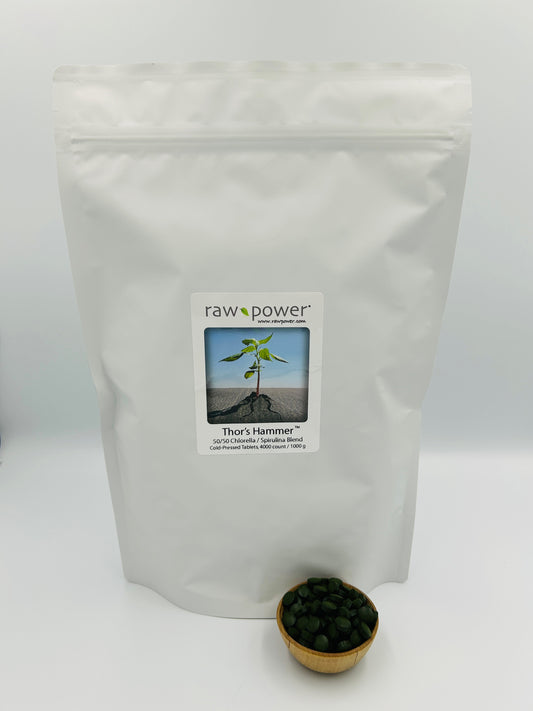 Thor's Hammer Chlorella/Spirulina Tablets, 250mg