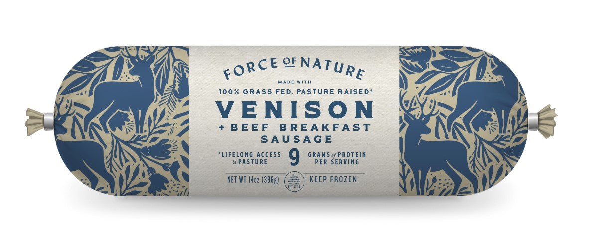 Venison Breakfast Sausage, Grass-Fed, Frozen