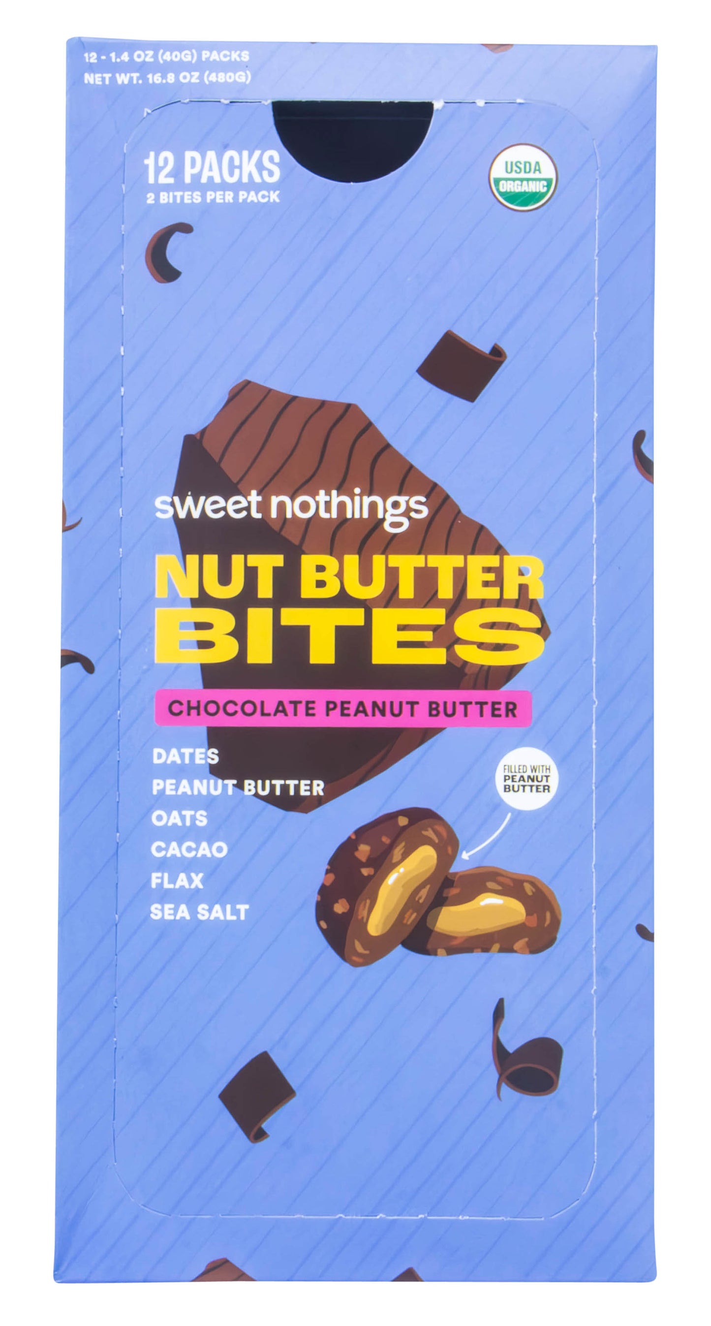 Nut Butter Bites, Chocolate Peanut Butter, Organic
