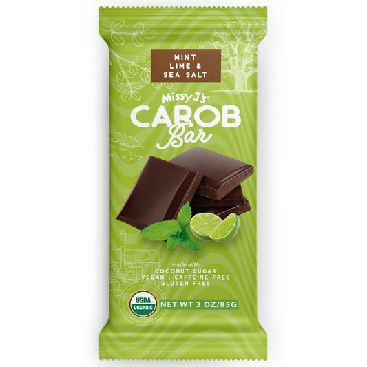 Carob Candy Bar, Mint Lime Sea Salt, Organic
