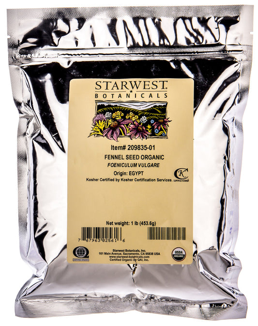 Fennel Seeds, Whole, Organic