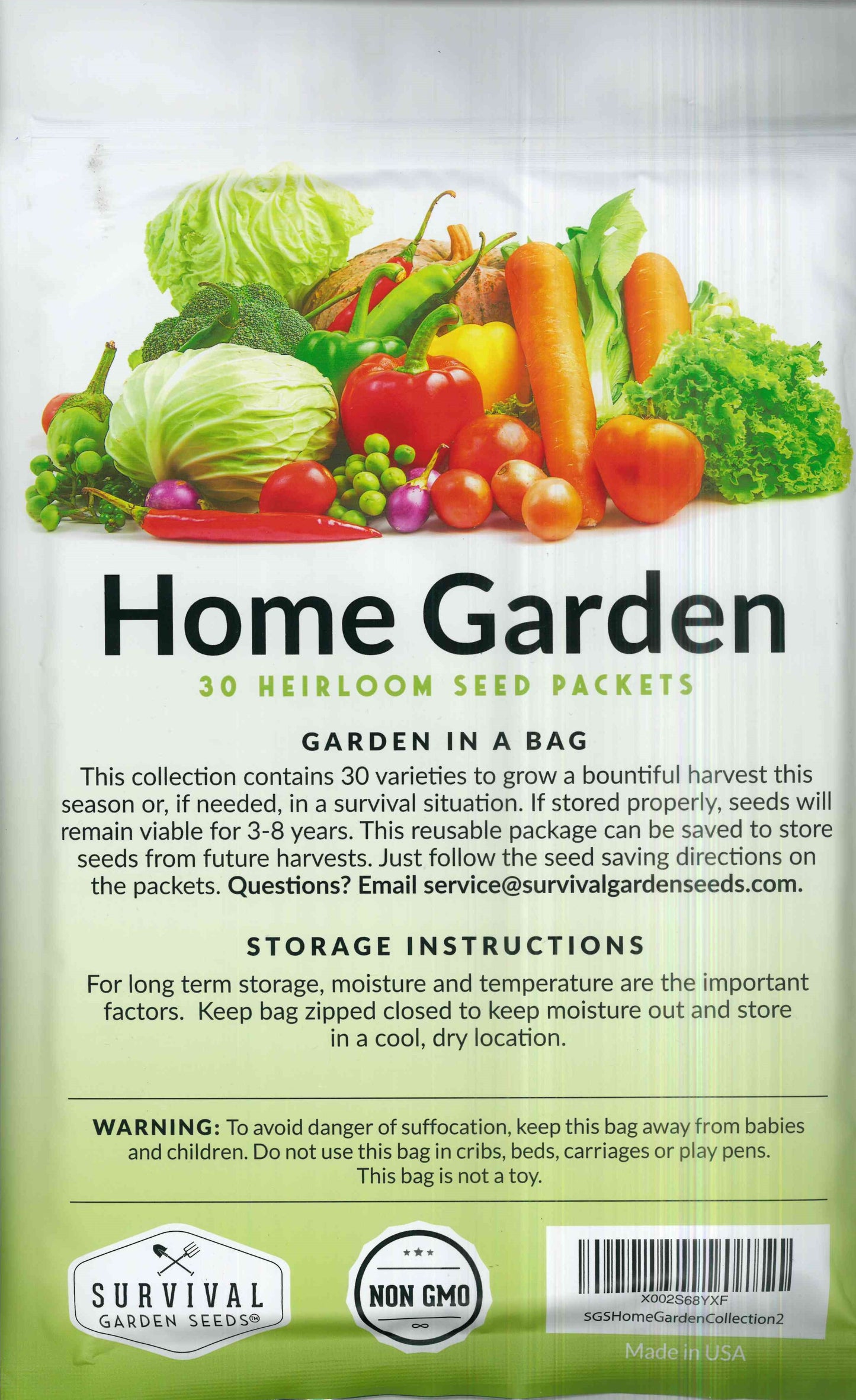 Survival Kit, Home Garden Seed Collection