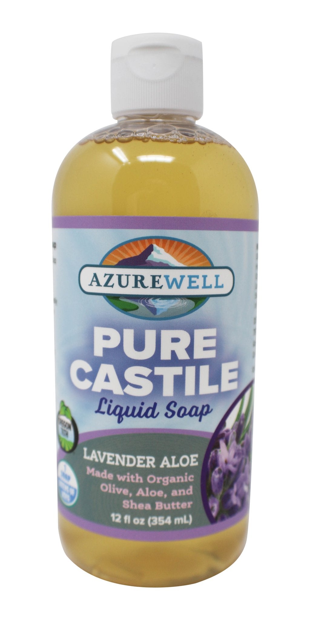 Castile Liquid Soap, Pure, Lavender Aloe, Organic
