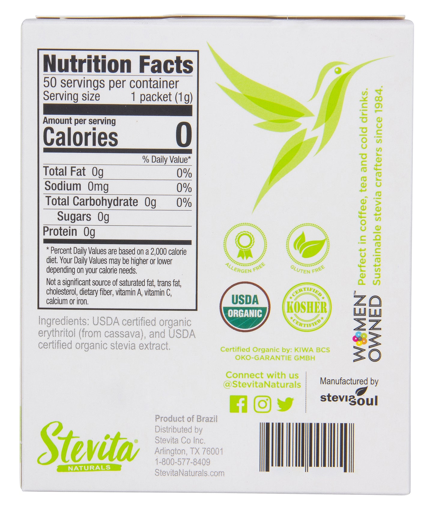 Stevia, Packets, Organic