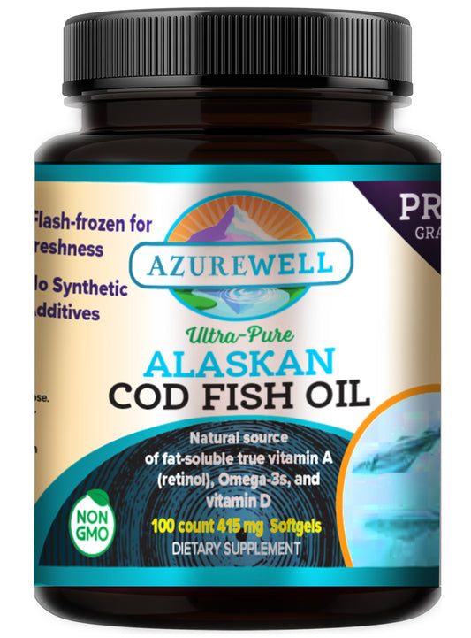 Alaskan Cod Liver Oil, Softgels, 415 mg