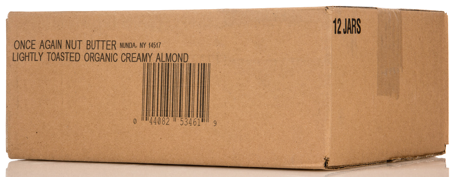 Almond Butter, Creamy, Lightly Toasted, Salt Free, Organic