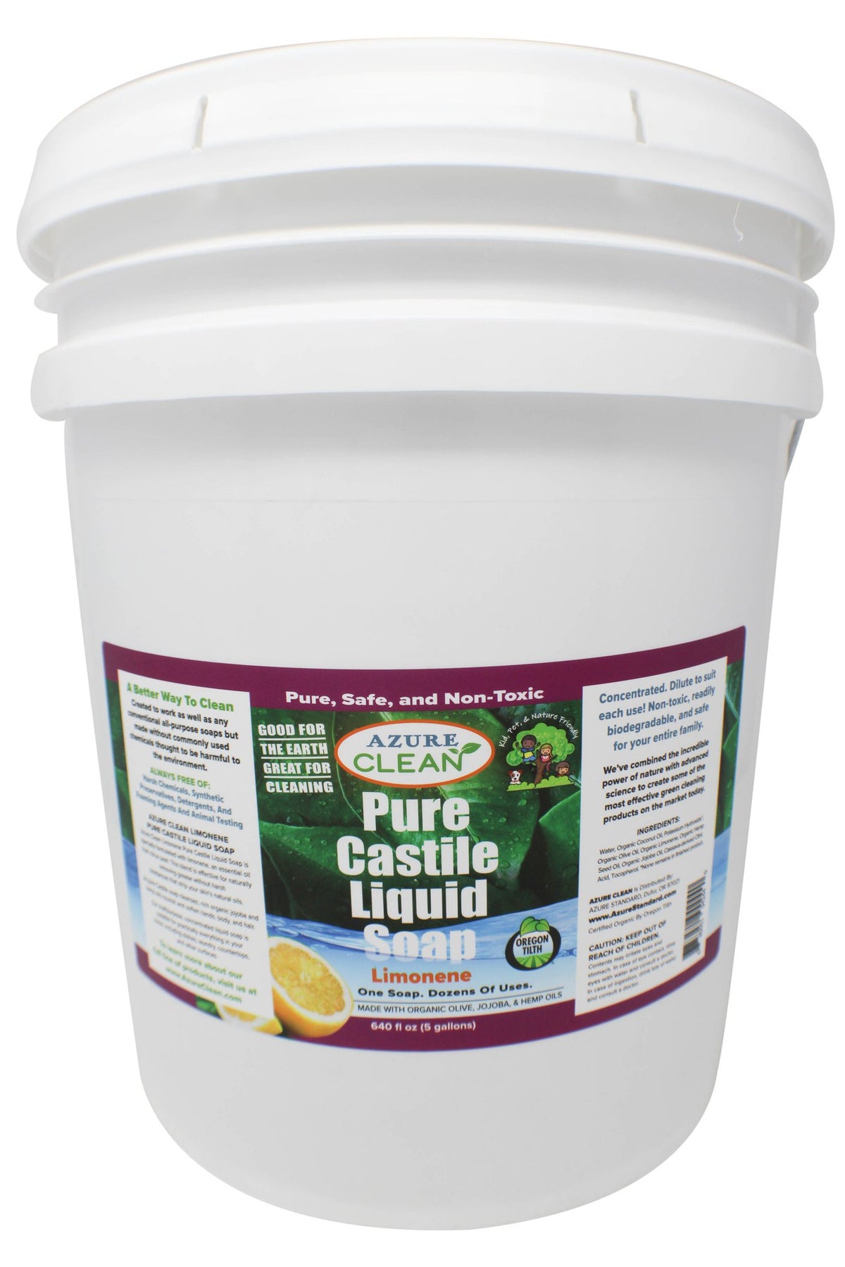 Castile Liquid Soap, Pure, Limonene, Organic