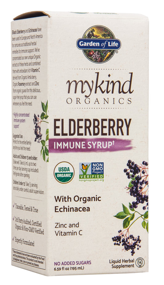 Mykind Elderberry Immune Syrup, Organic