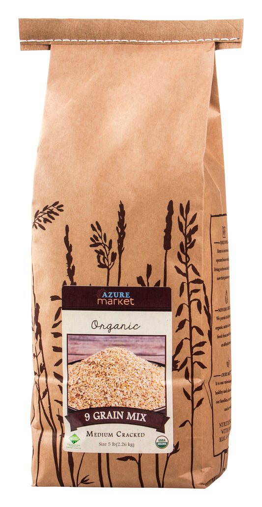 Medium Cracked 9 Grain Mix, Organic