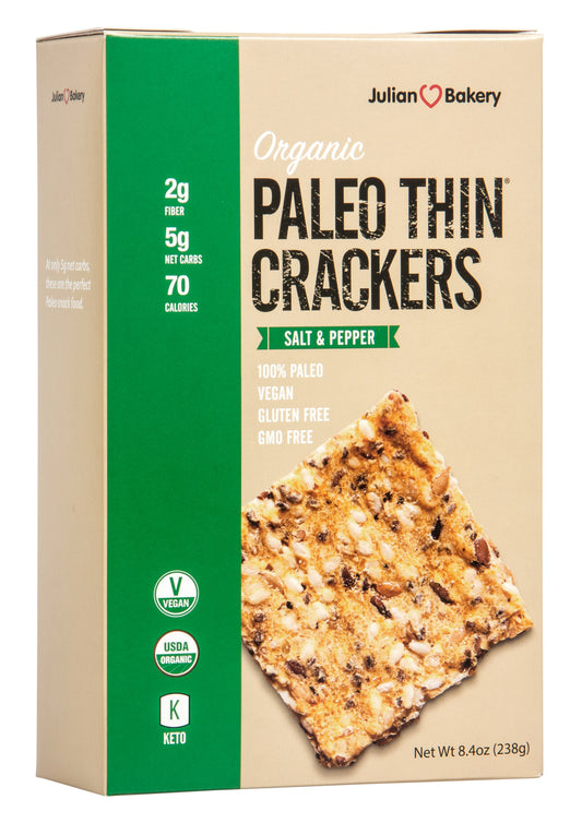 @Paleo Thin Crackers, Salt & Pepper, Organic