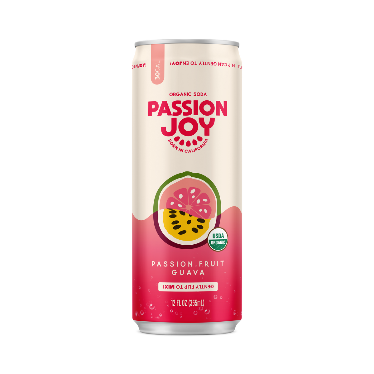 Sparkling Beverage, Passion Fruit Guava, Organic