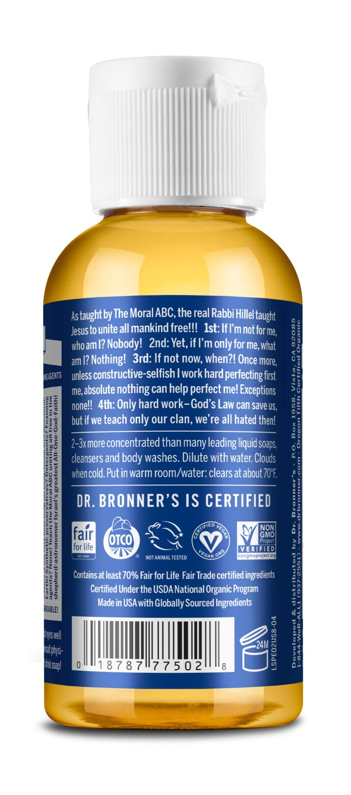 Peppermint Castile Liquid Soap, Organic