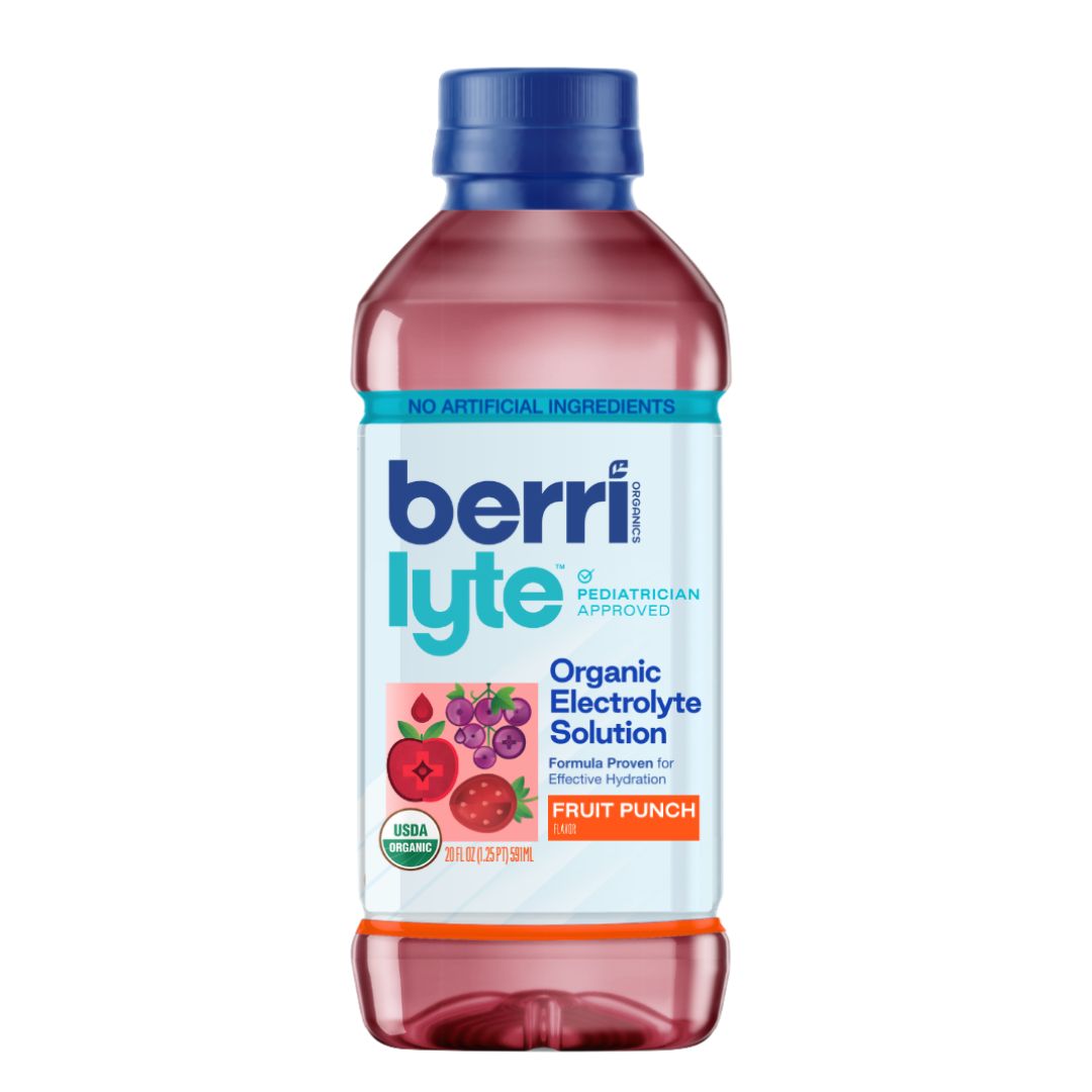 Electrolyte Solution, Rehydration Drink, Fruit Punch, Organic