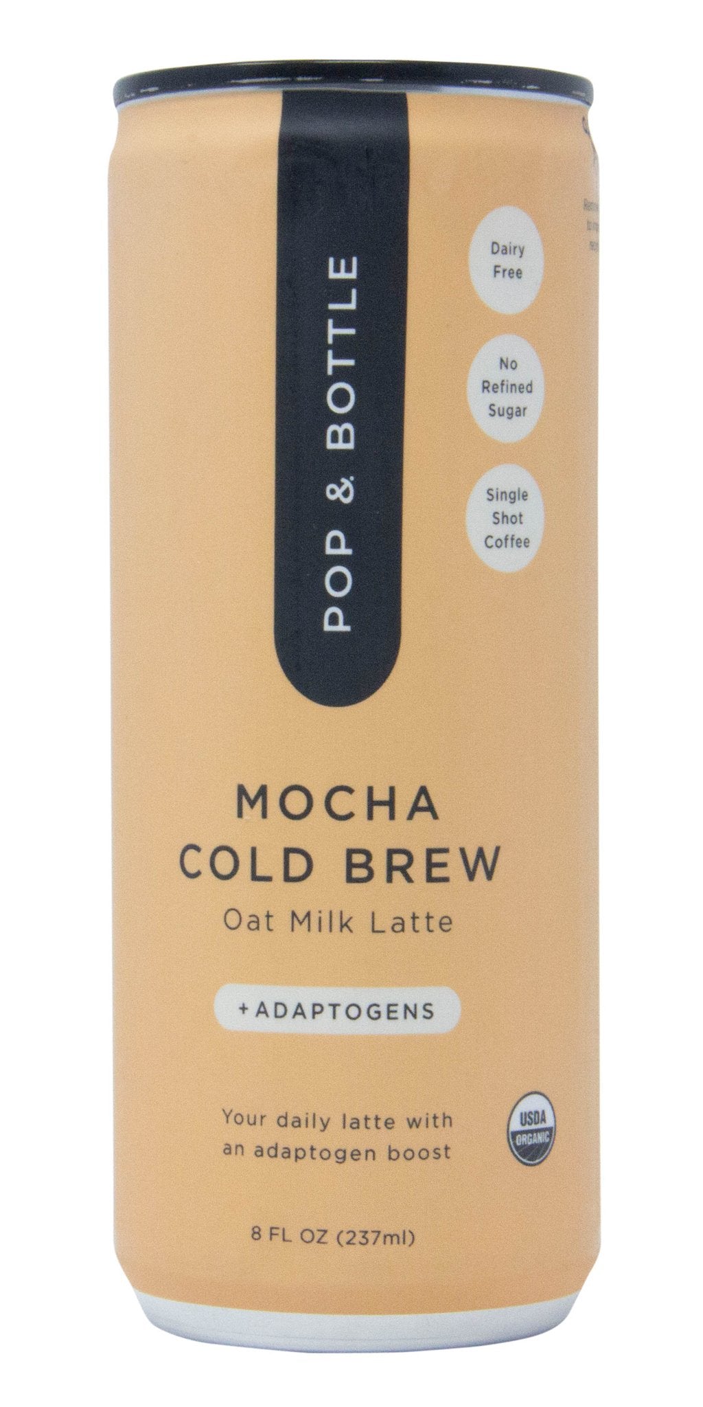 Cold Brew Oat Milk Latte + Adaptogens, Mocha, Organic