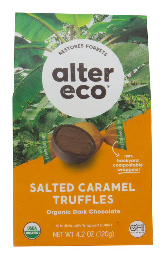 Dark Chocolate Truffles, Salted Caramel, Organic