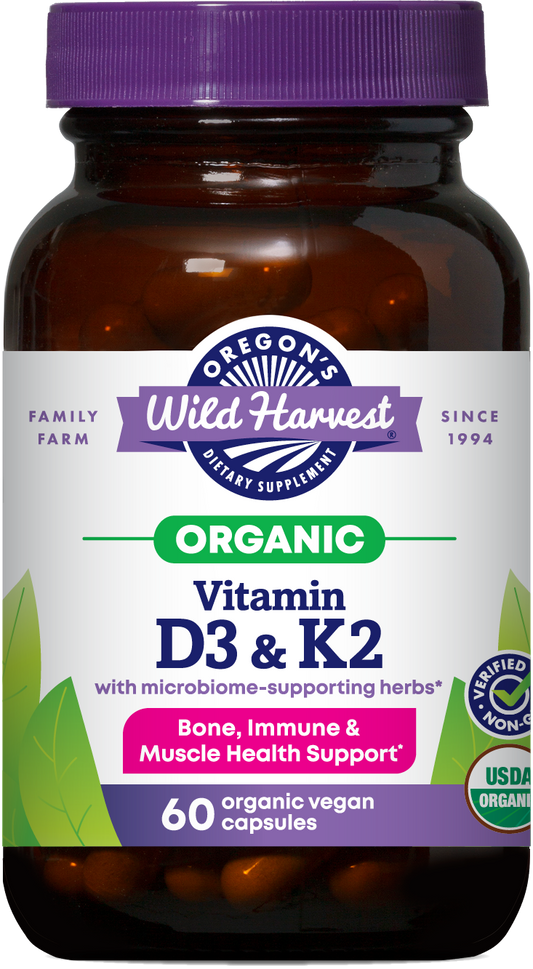 Vitamin D3 & K2, Organic