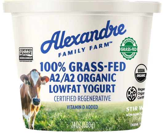 Yogurt, A2, 100% Grass-Fed, Lowfat, Organic