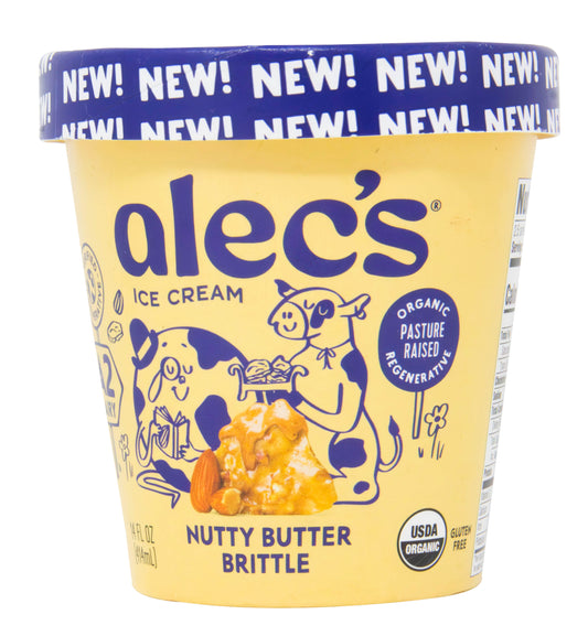 Ice Cream, Nutty Butter Brittle, A2, Organic