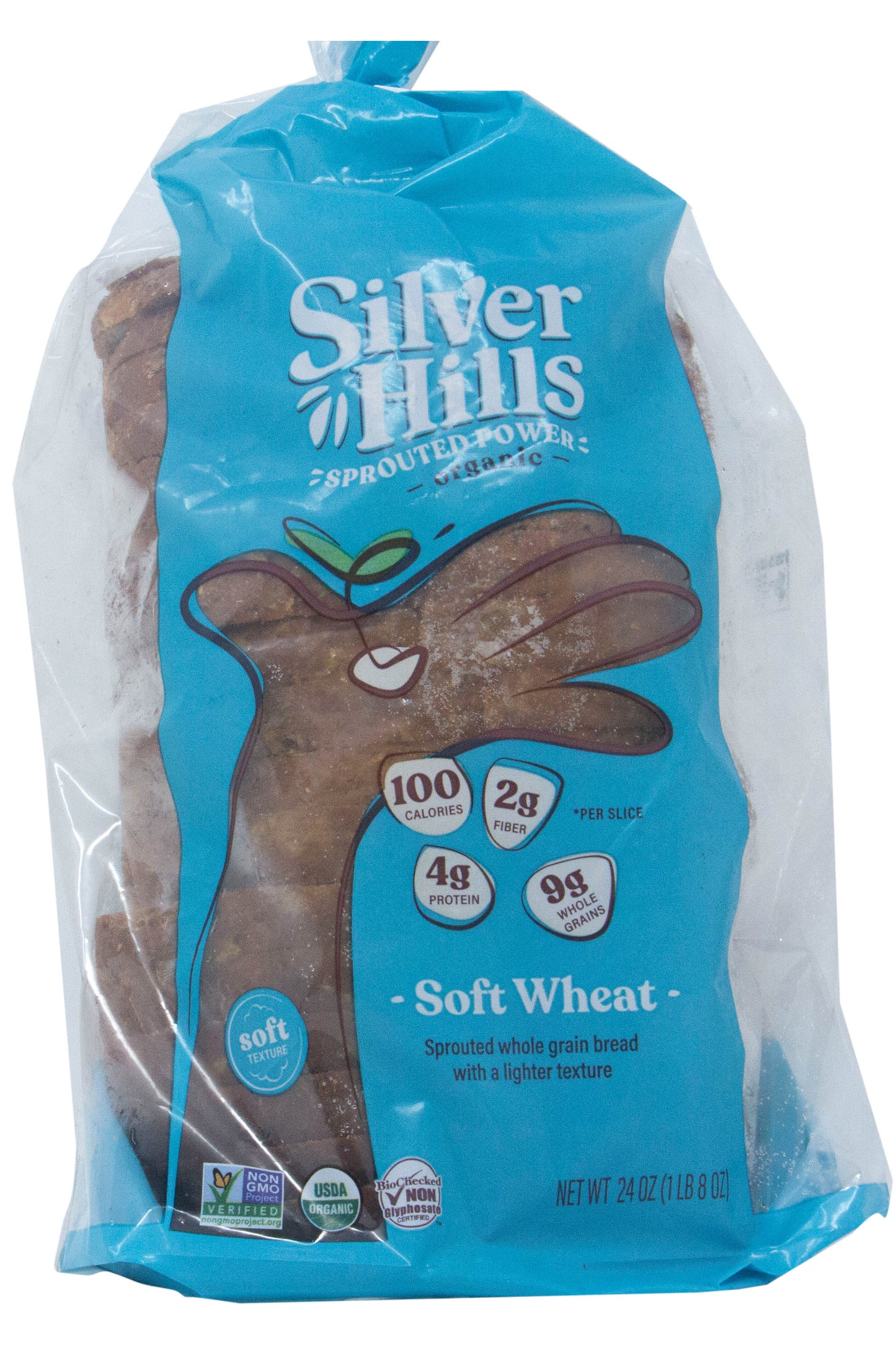 Bread, Soft Sprouted Wheat, Frozen