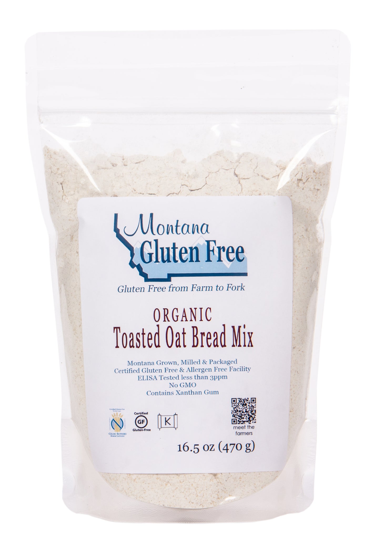 Bread Mix, Toasted Oat, GF, Organic