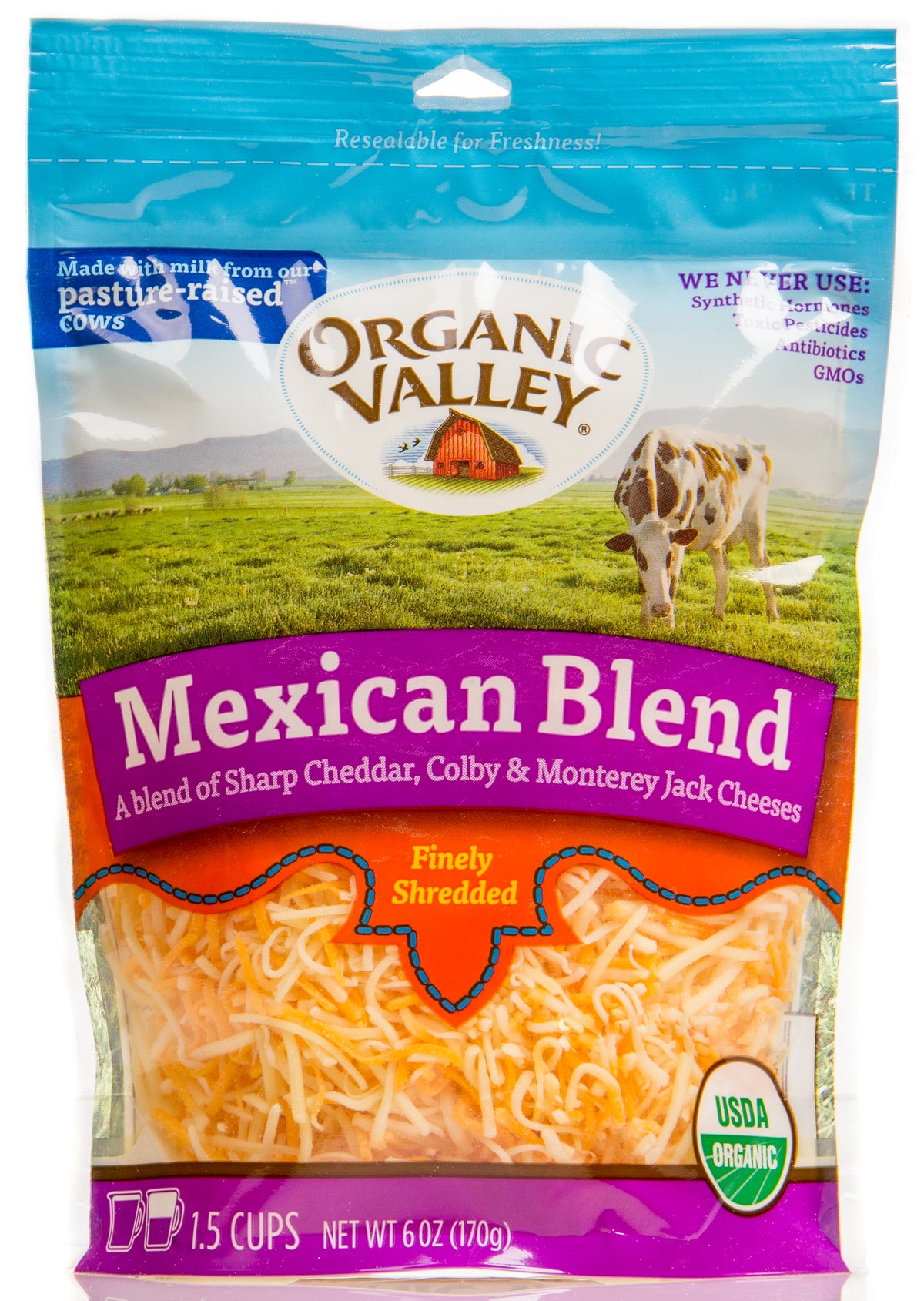 Mexican Blend Cheese, Shredded, Organic